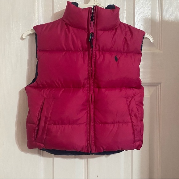 Ralph Lauren Reversible Down Quilted Puffer Vest - Picture 1 of 9